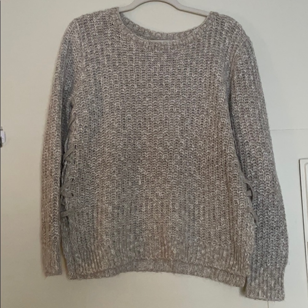 Lucky Brand Knit Sweater with Split Sides